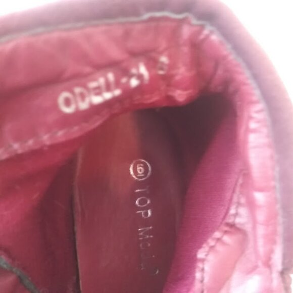 Top Moda Odell women's size 6 Plum color ankle boots - Picture 10 of 13